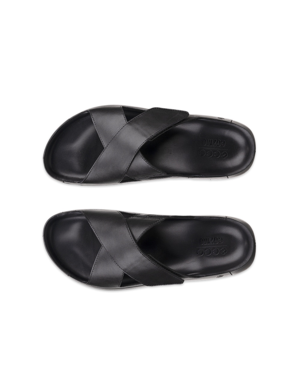 ECCO COZMO MEN'S SANDAL - Black - Top left pair