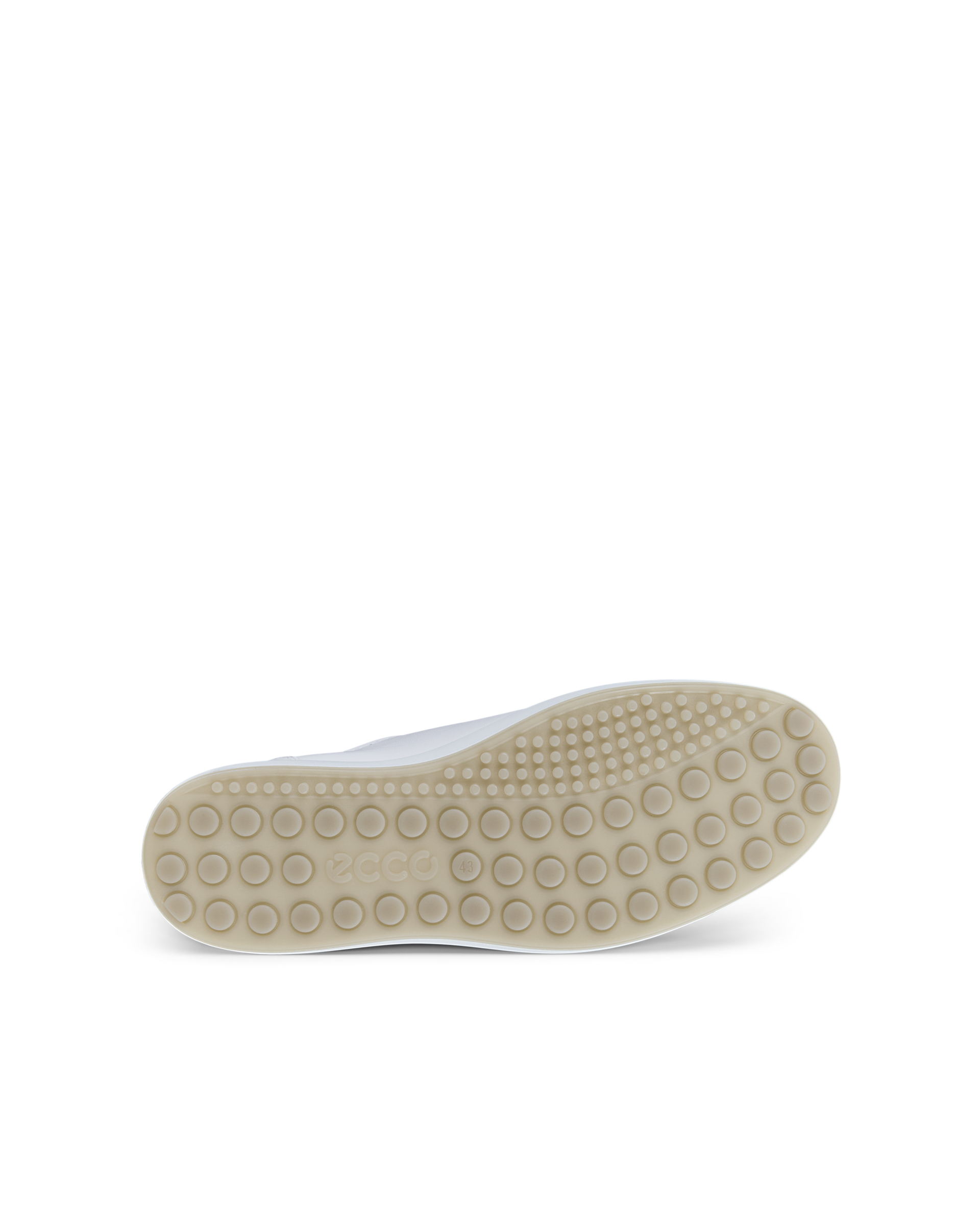 남성 ECCO® Soft 7 가죽 트레이너 - White - Sole