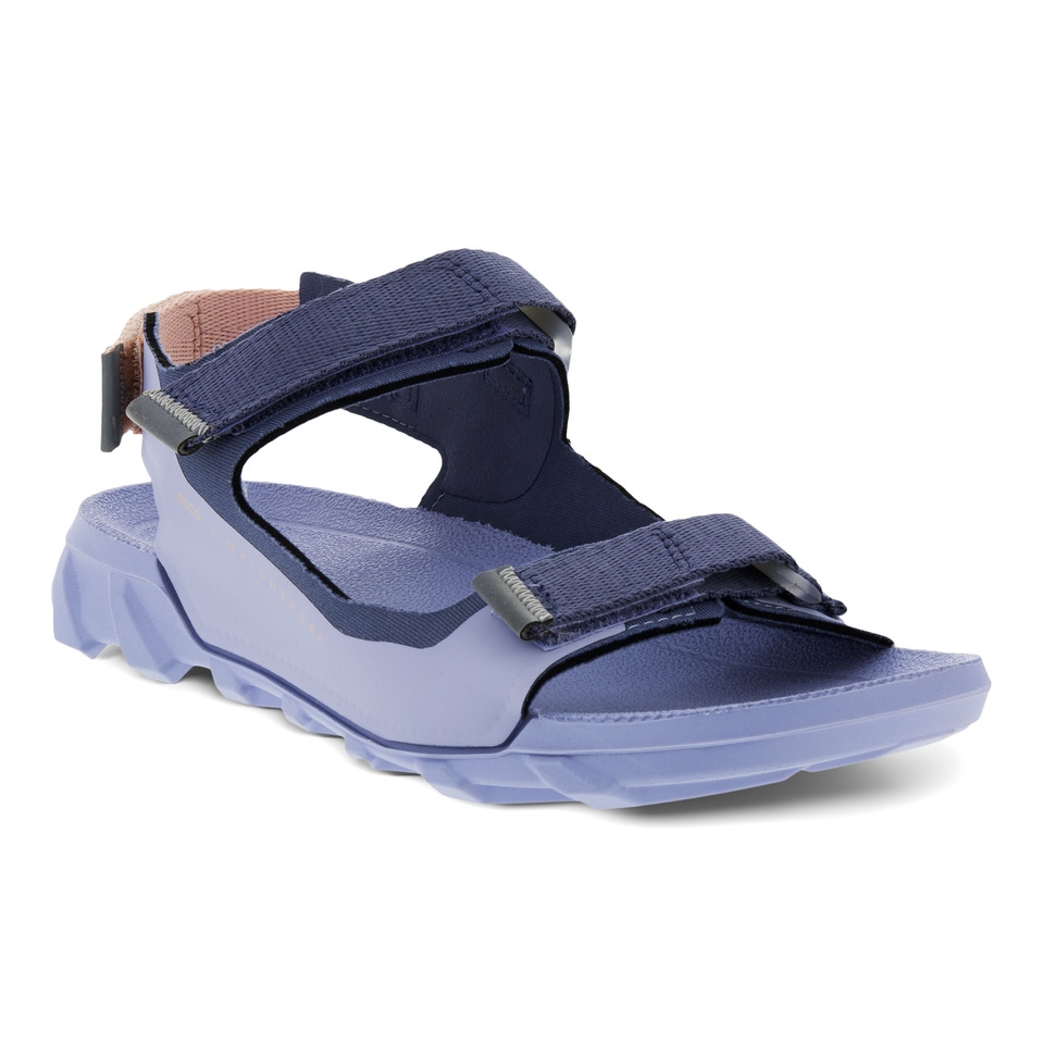 Women s ECCO MX Onshore Textile 3 Strap Sandal Blue