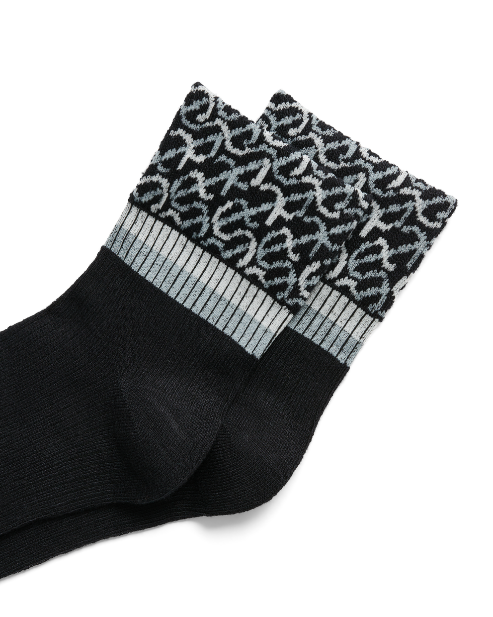 ECCO® Wave Ankle-Cut Socks - Black - Detail-1