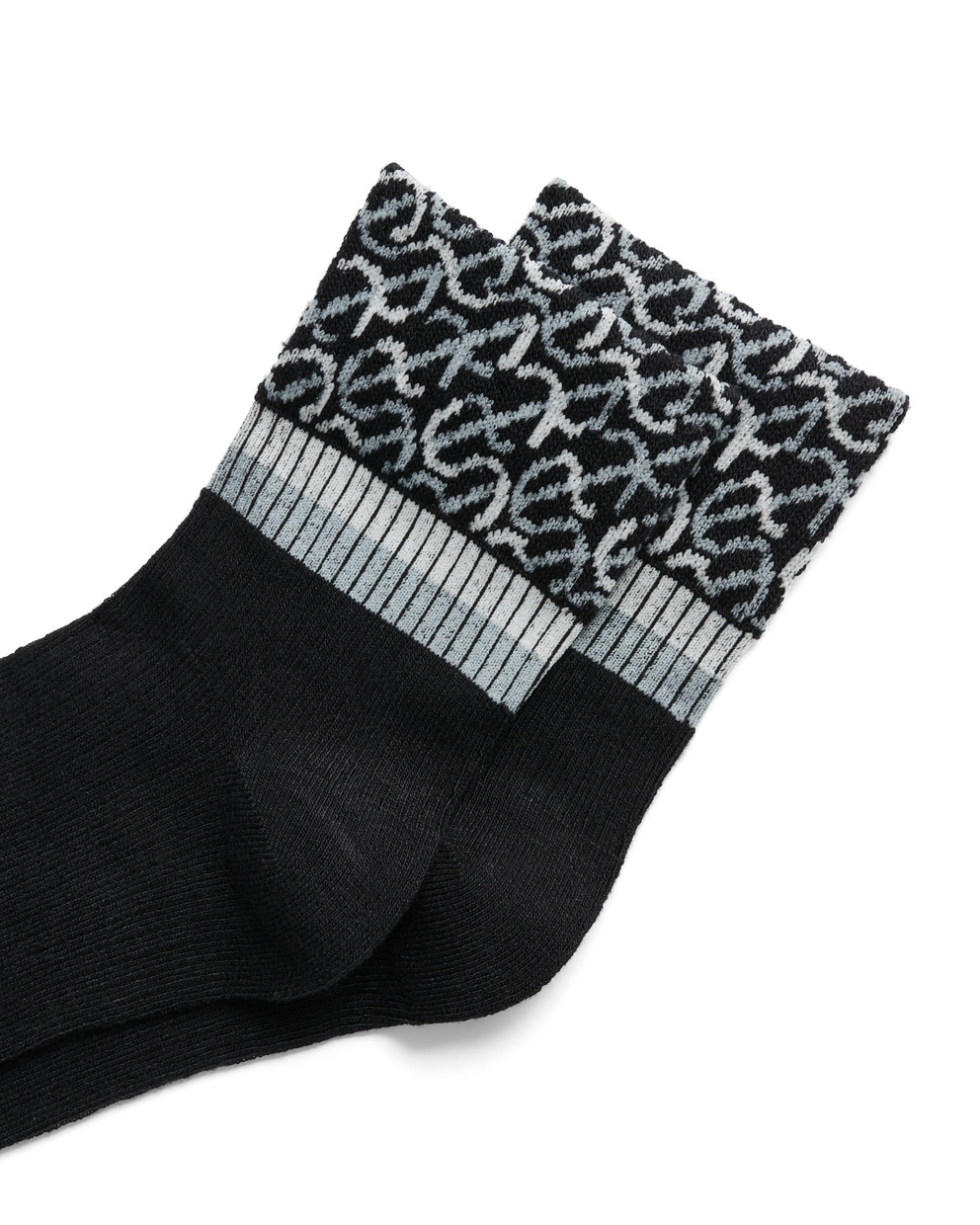 Women's ECCO® Ankle Socks - Black - Detail-1