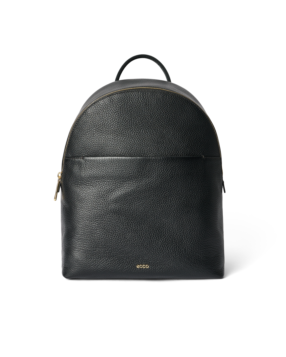 ECCO® Round Pack Pebbled Leather Backpack - Black - Main