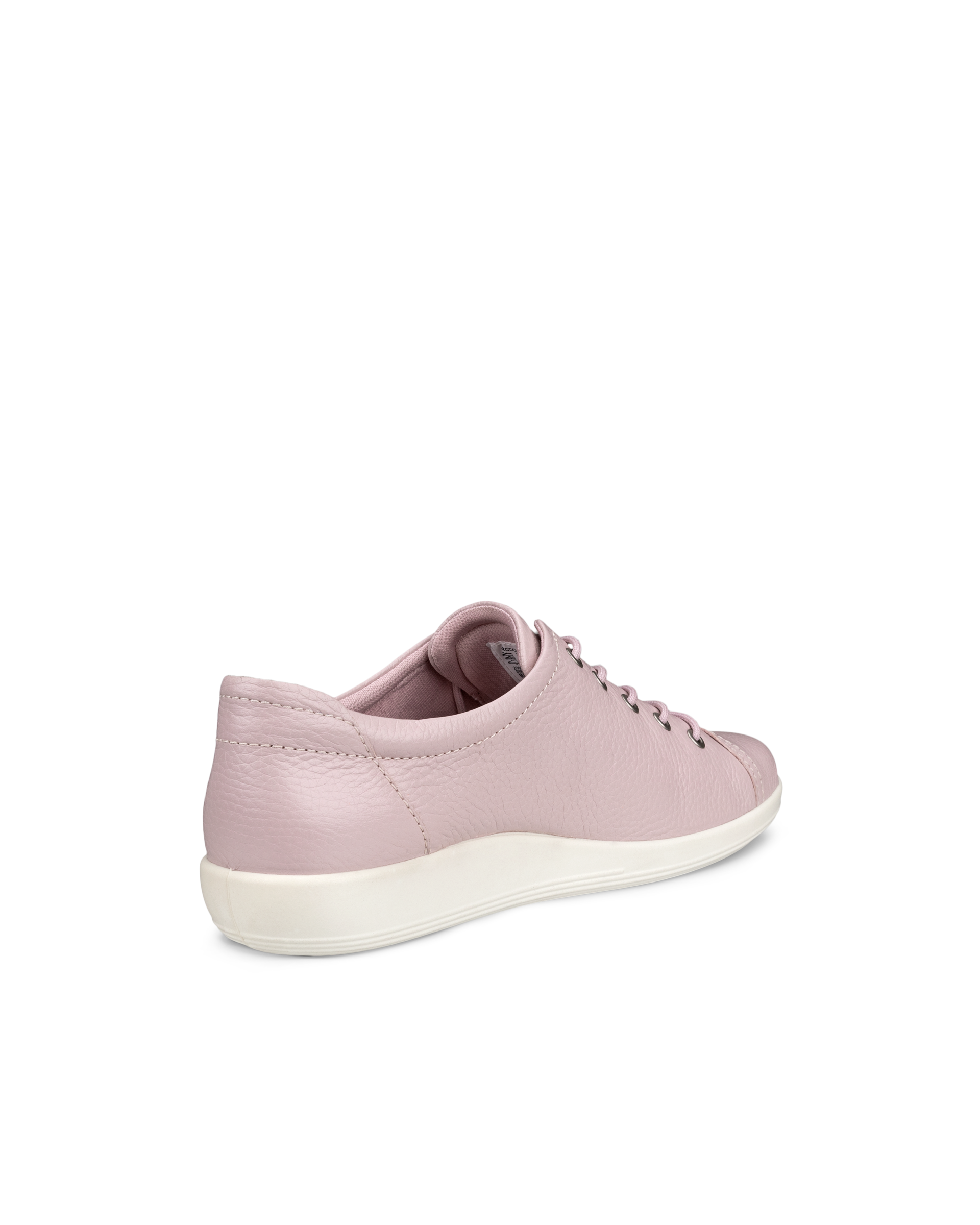 Women's ECCO® Soft 2.0 Leather Walking Shoe - Pink - Back