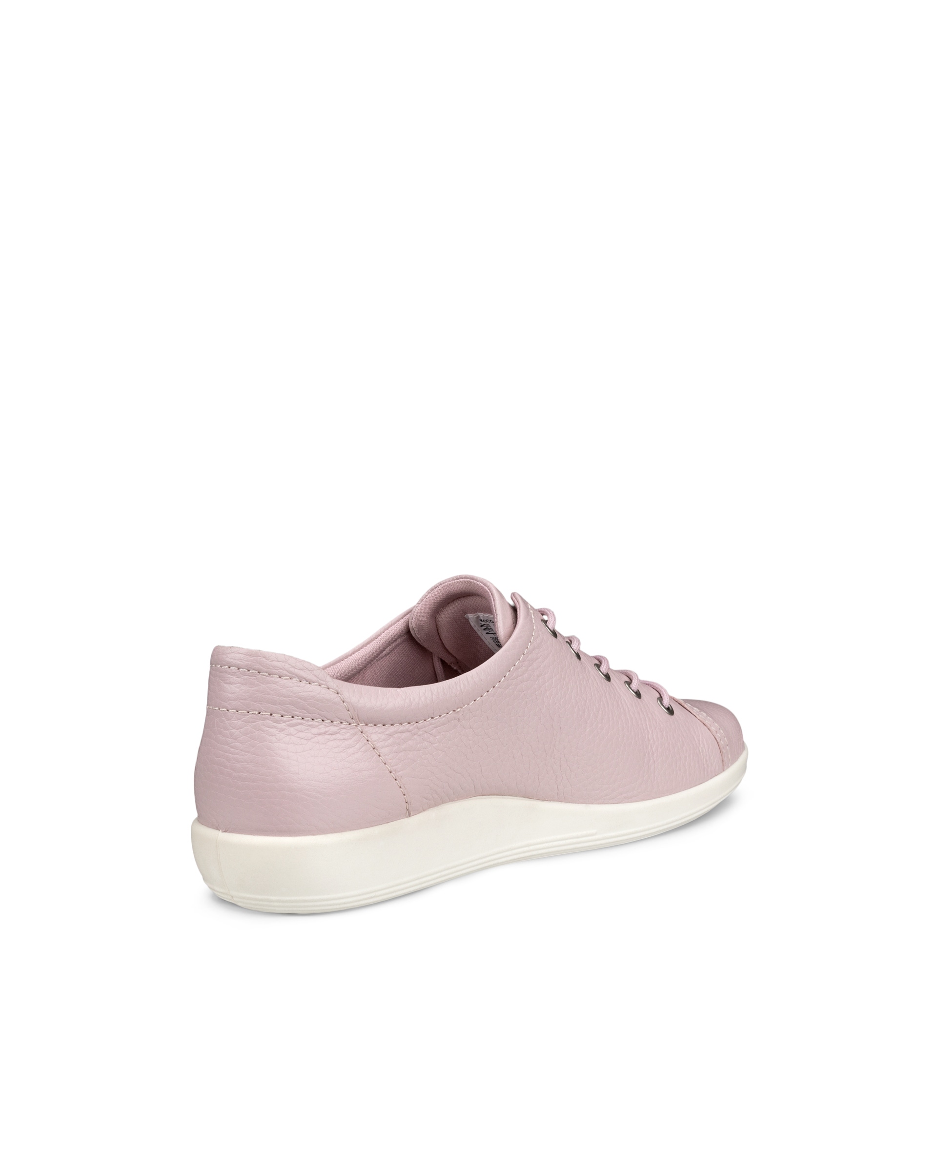 ECCO® Soft 2.0 chaussures de marche en cuir pour femme - Rose - Back