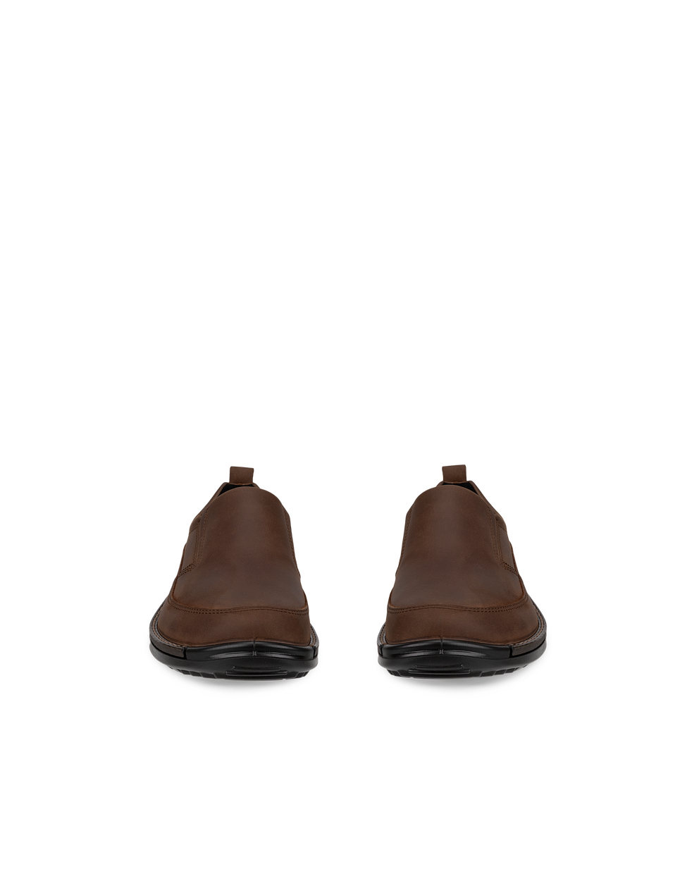 Men's ECCO® Fusion Nubuck Slip-On - Brown - Front pair