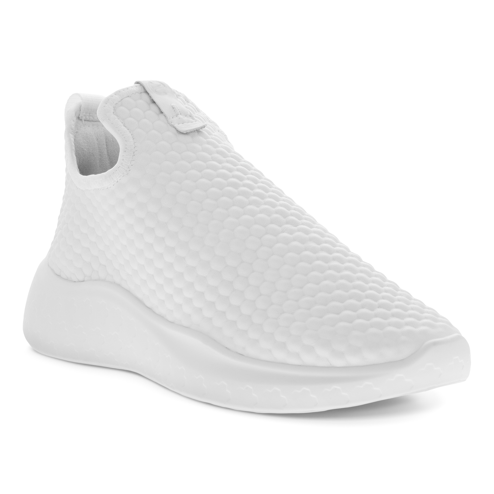 Women's ECCO® Therap Leather Slip-On Sneaker - White - Main