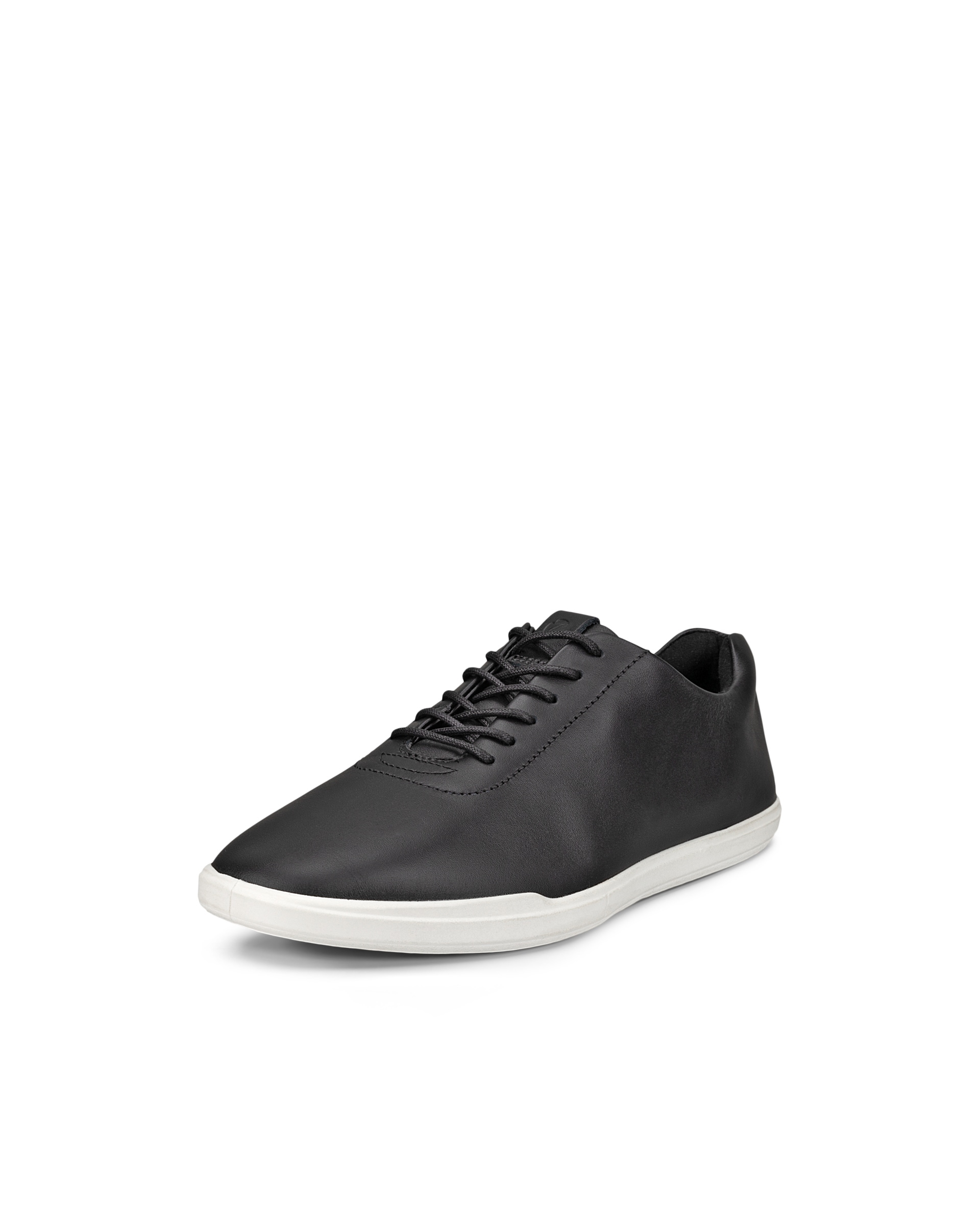 Women's ECCO® Simpil Leather Lace-Up Shoe - Black - Main