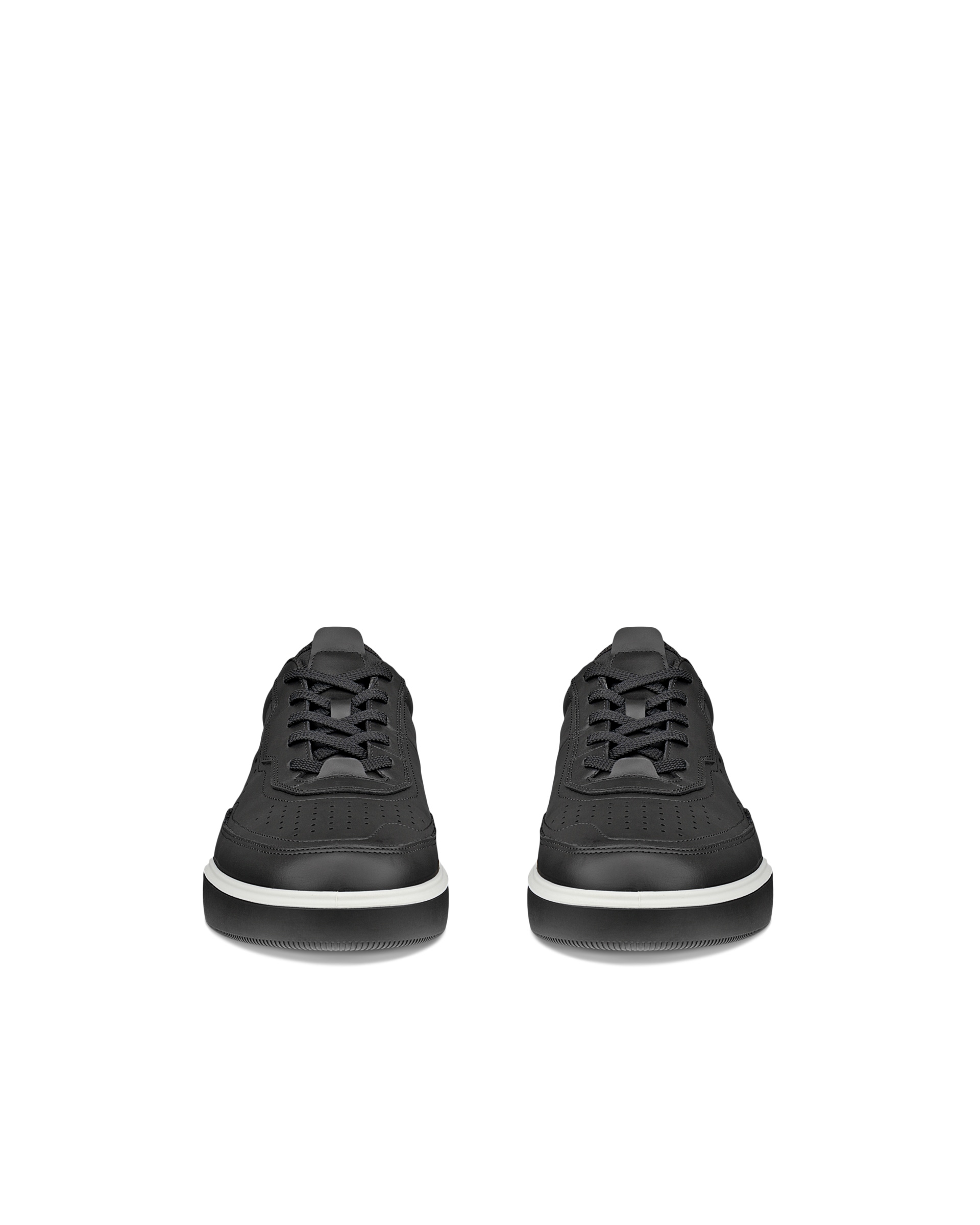 Pánské kožené tenisky ECCO® STREET COURT - Černá - Front pair