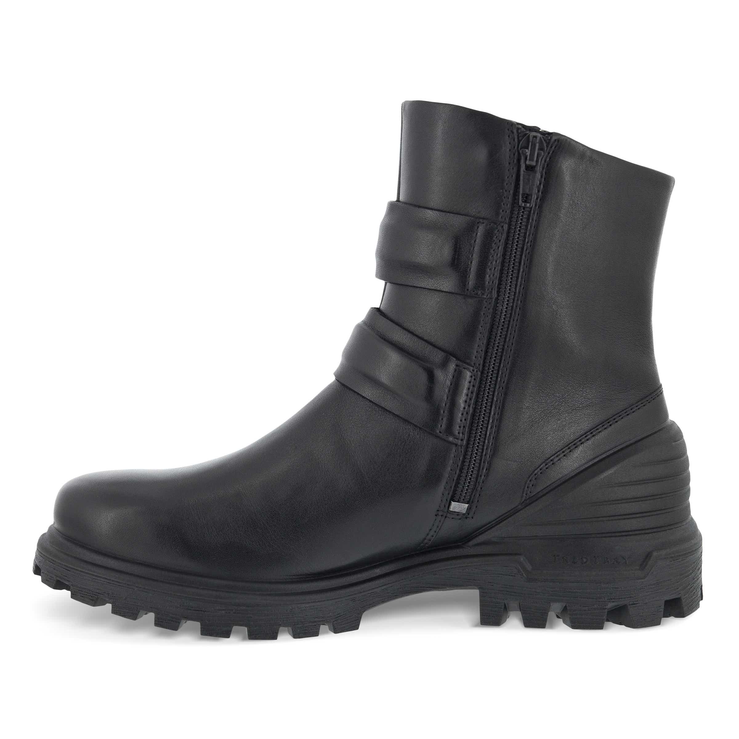 Botas de caña media de piel ECCO® Tredtray para mujer - Negro - Inside