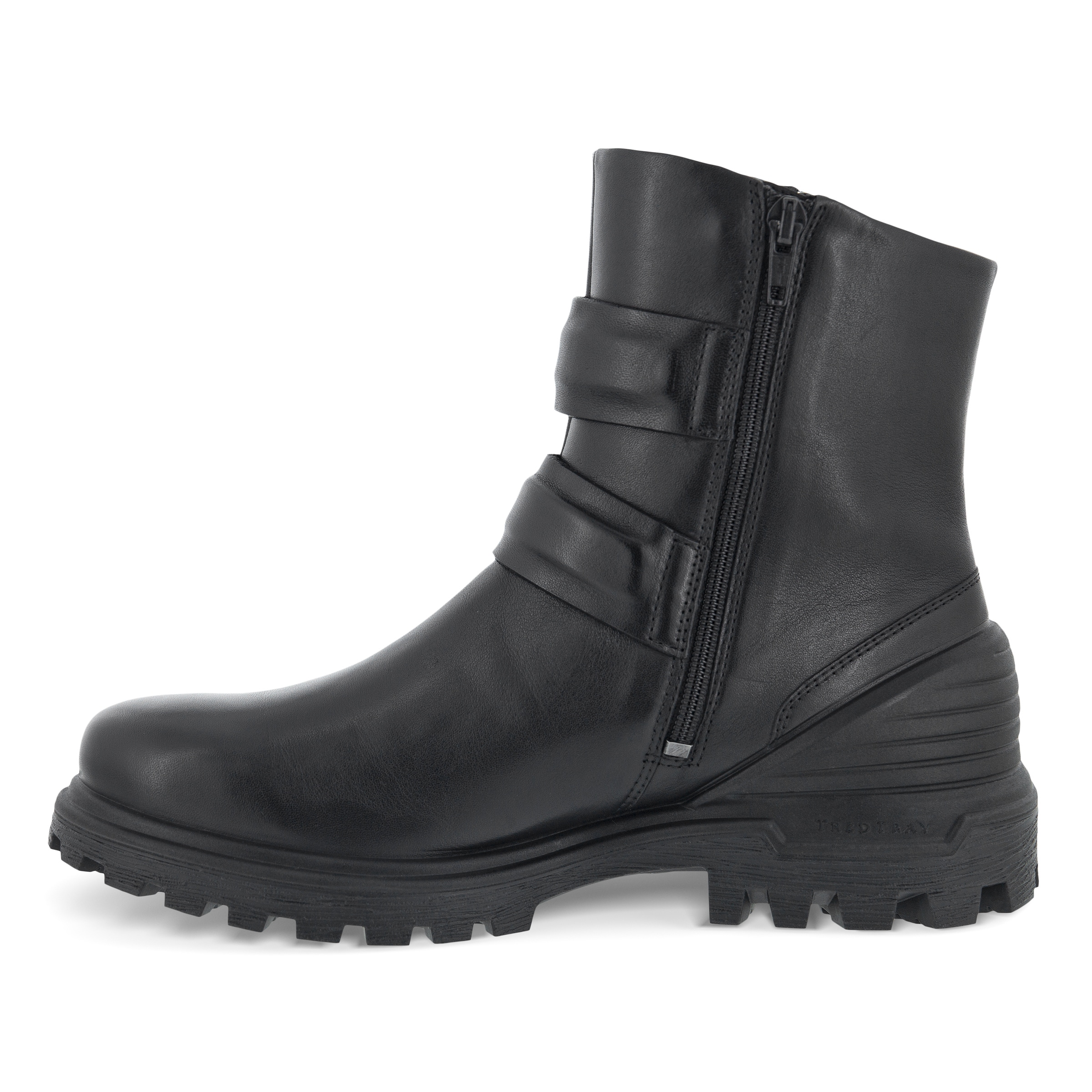 Botas de caña media de piel ECCO® Tredtray para mujer - Negro - Inside