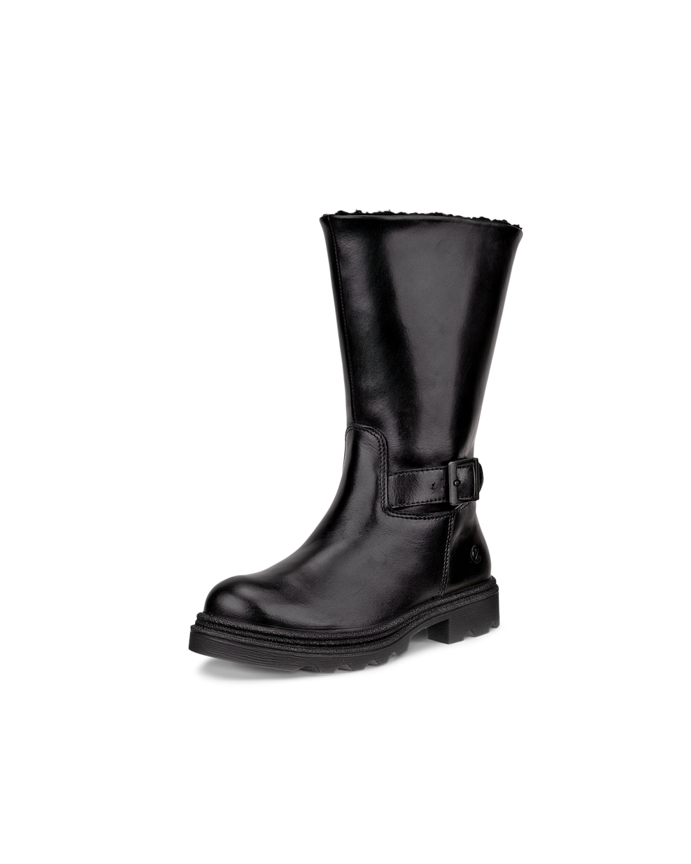 Botas de caña alta impermeable de piel ECCO® Grainer para niño/a - Negro - Main