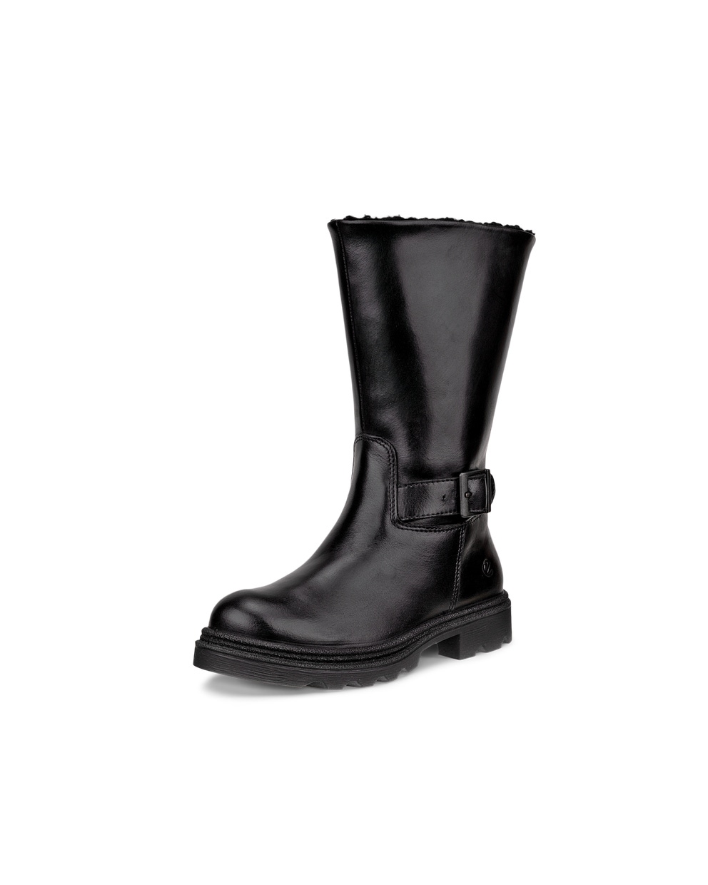 Botas de caña alta impermeable de piel ECCO® Grainer para niño/a - Negro - Main