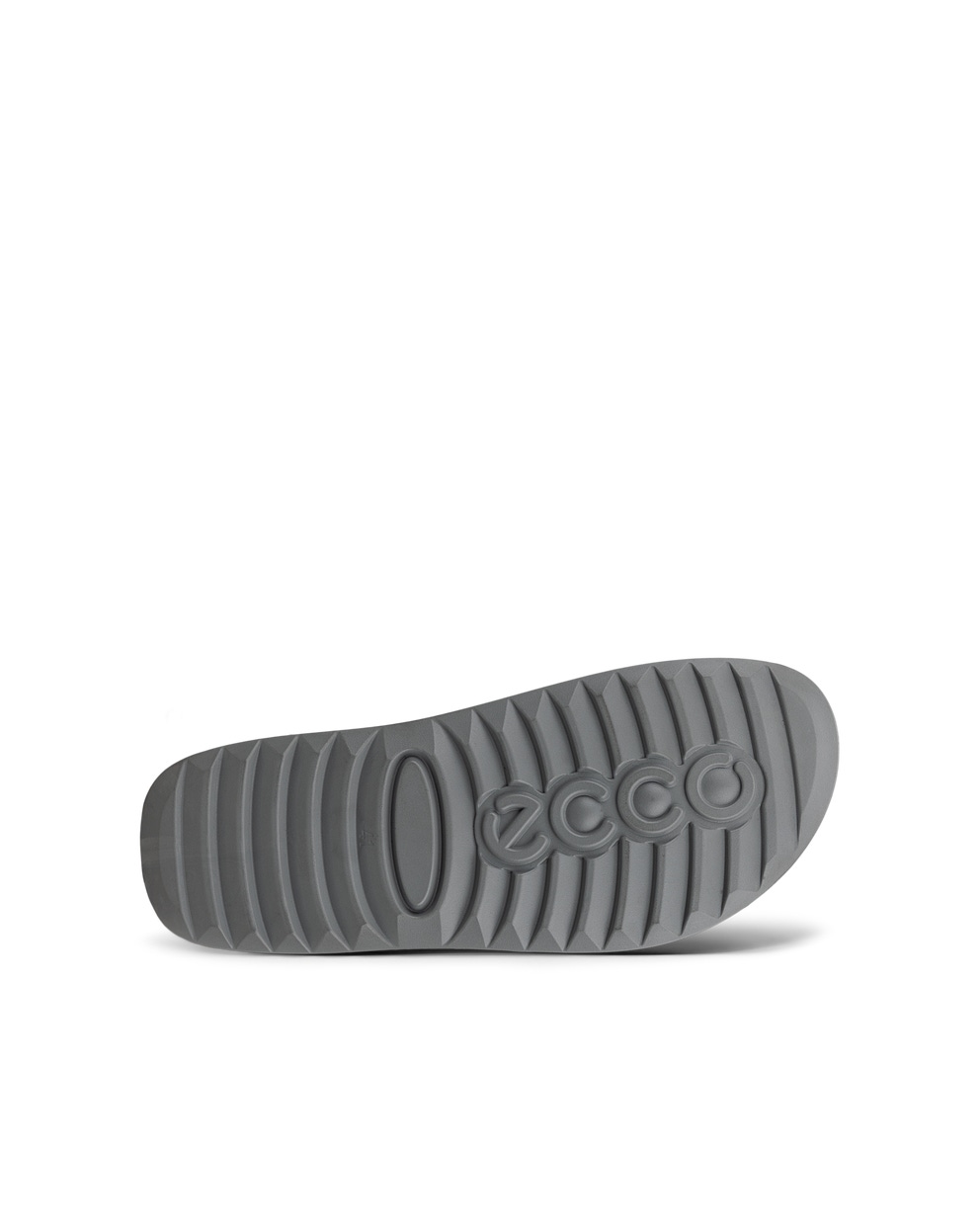 Men's ECCO® Cozmo Nubuck Two-Strap Sandal - Grey - Sole