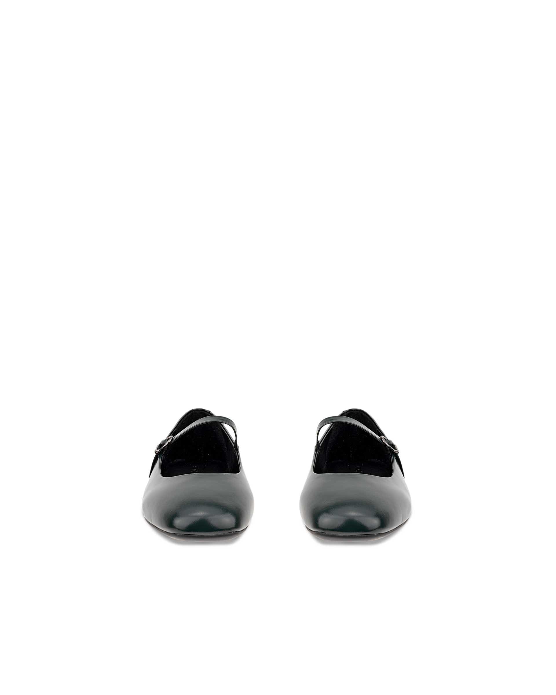 Sabrinas couro mulher ECCO® MARGOT - Verde - Front pair