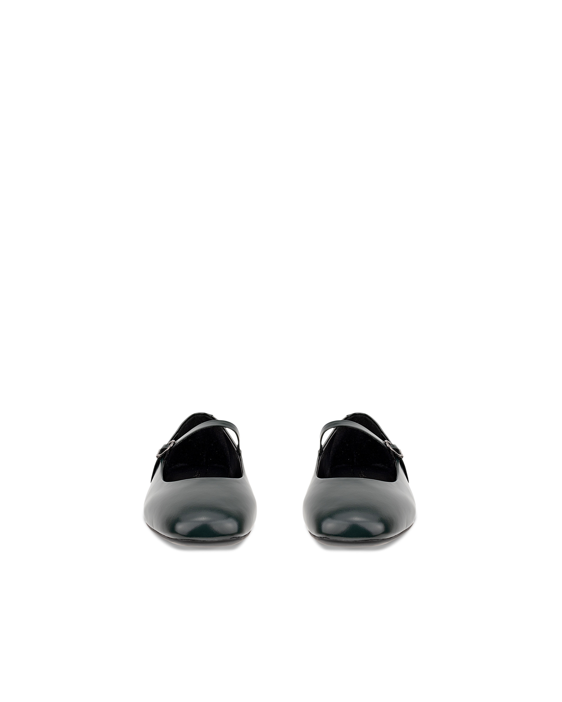 Sabrinas couro mulher ECCO® MARGOT - Verde - Front pair