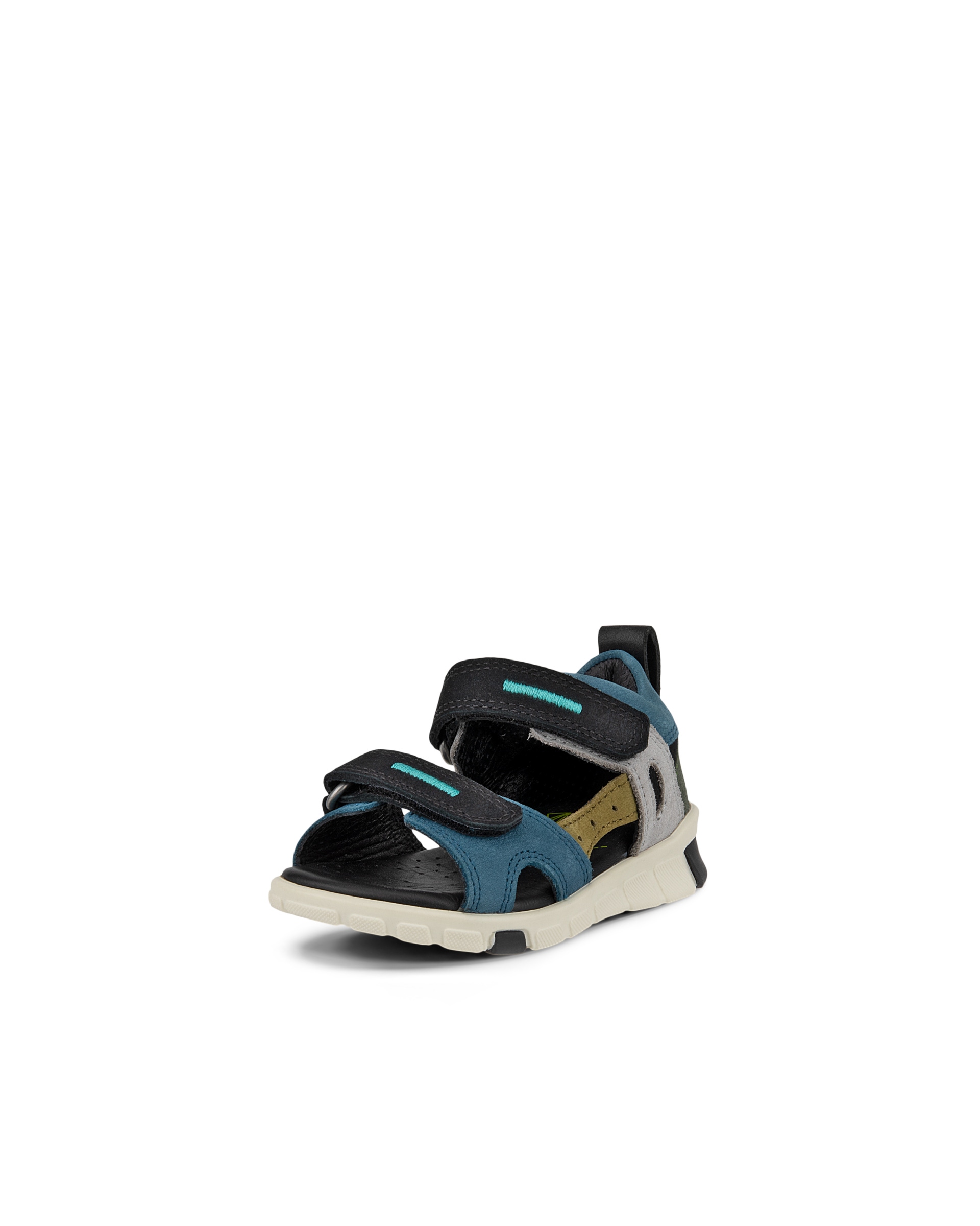 Kids' ECCO® Mini Stride Nubuck Sandal - Green - Main