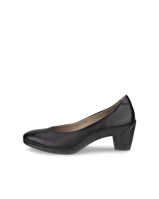 Zapatos de piel con tacón cuadrado ECCO® Sculptured 45 para mujer - Negro - Outside