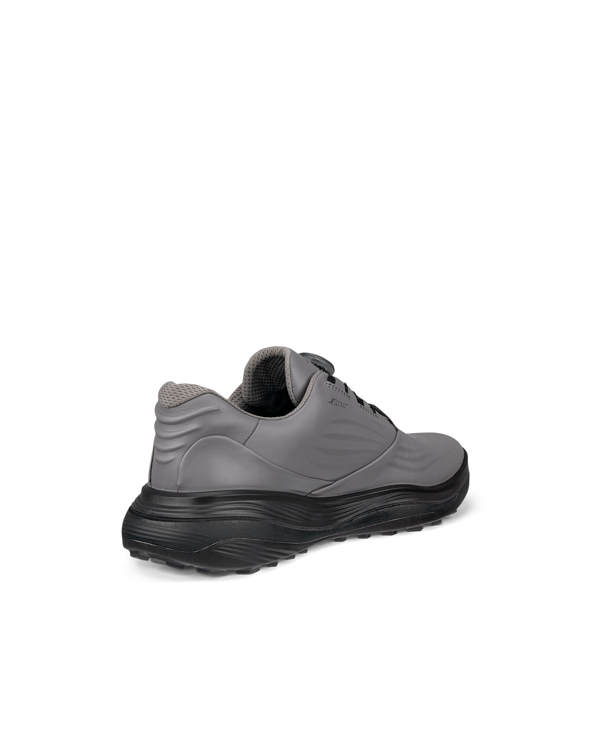 Men's ECCO® Golf LT1 BOA Leather Waterproof Shoe - Grey - Back