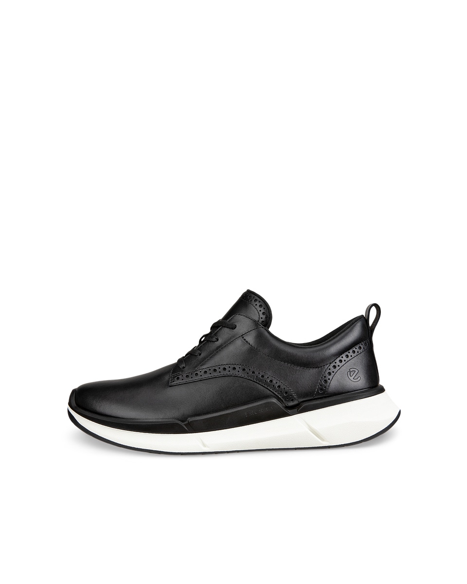 Mens ecco leather sneakers online