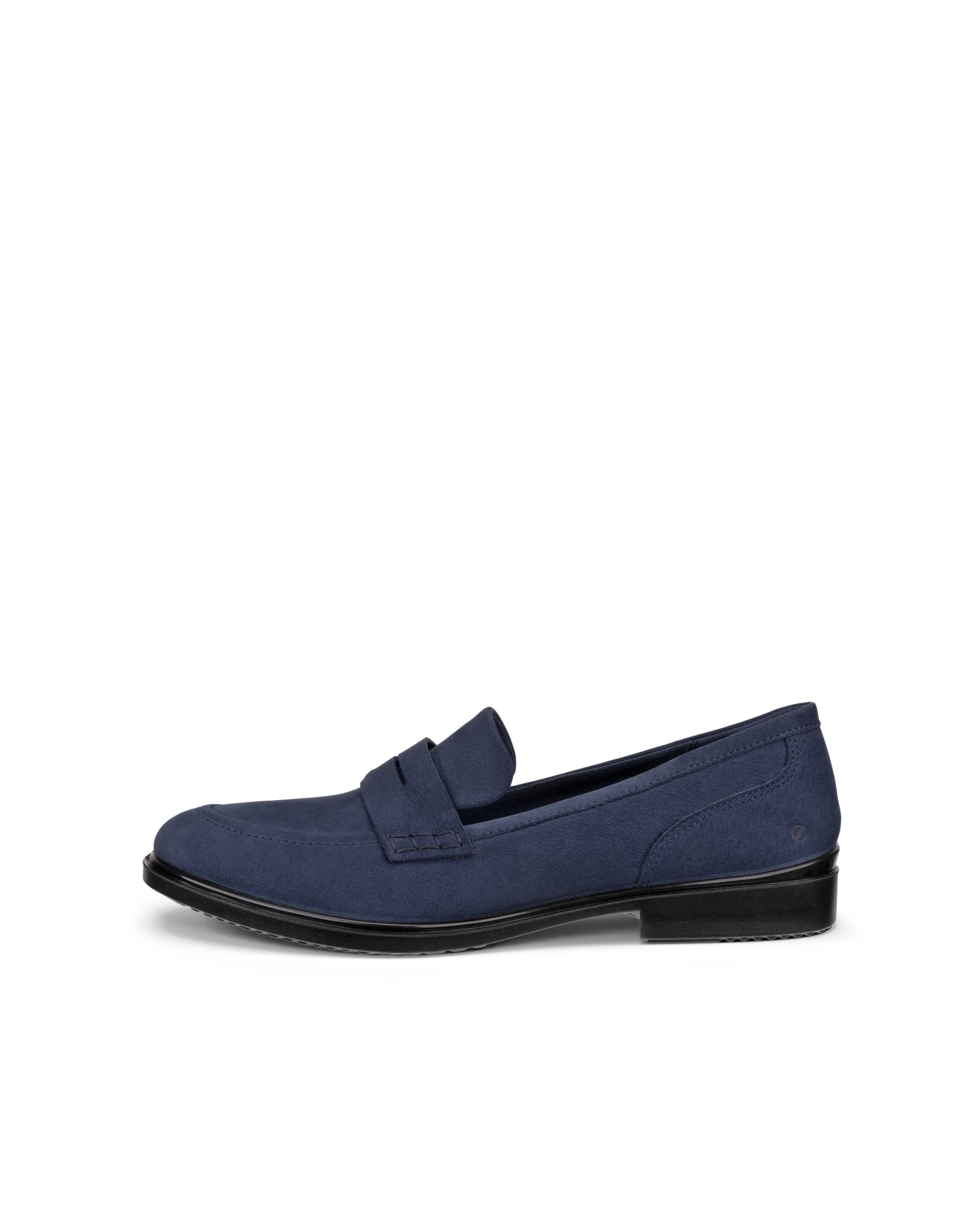 Women's ECCO® Dress Classic 15 Nubuck Loafer - Blue - Outside