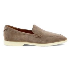 Men's ECCO® Citytray Lite Suede Loafer - Brown - Outside