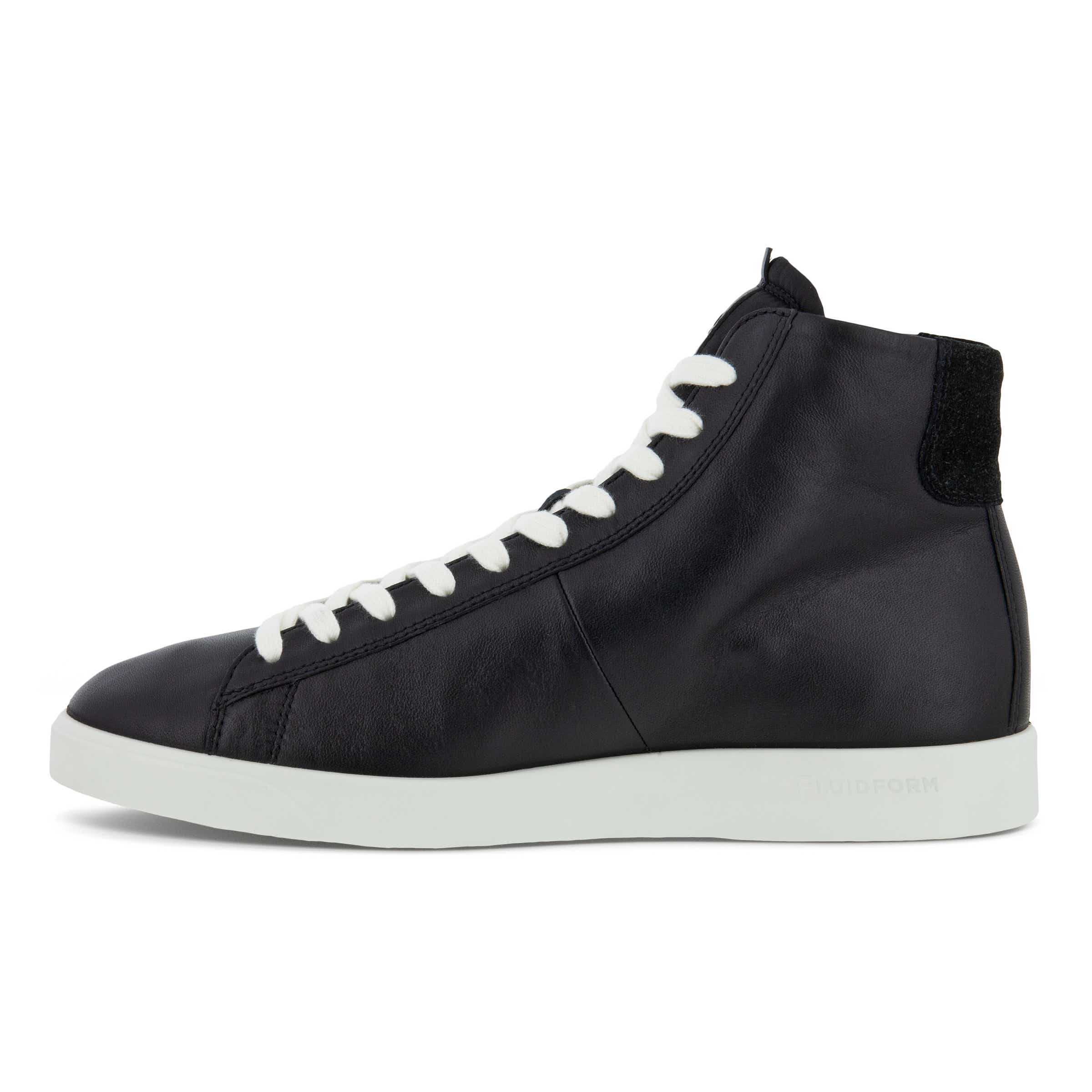 Zapatillas altas de piel ECCO® Street Lite para mujer - Negro - Inside
