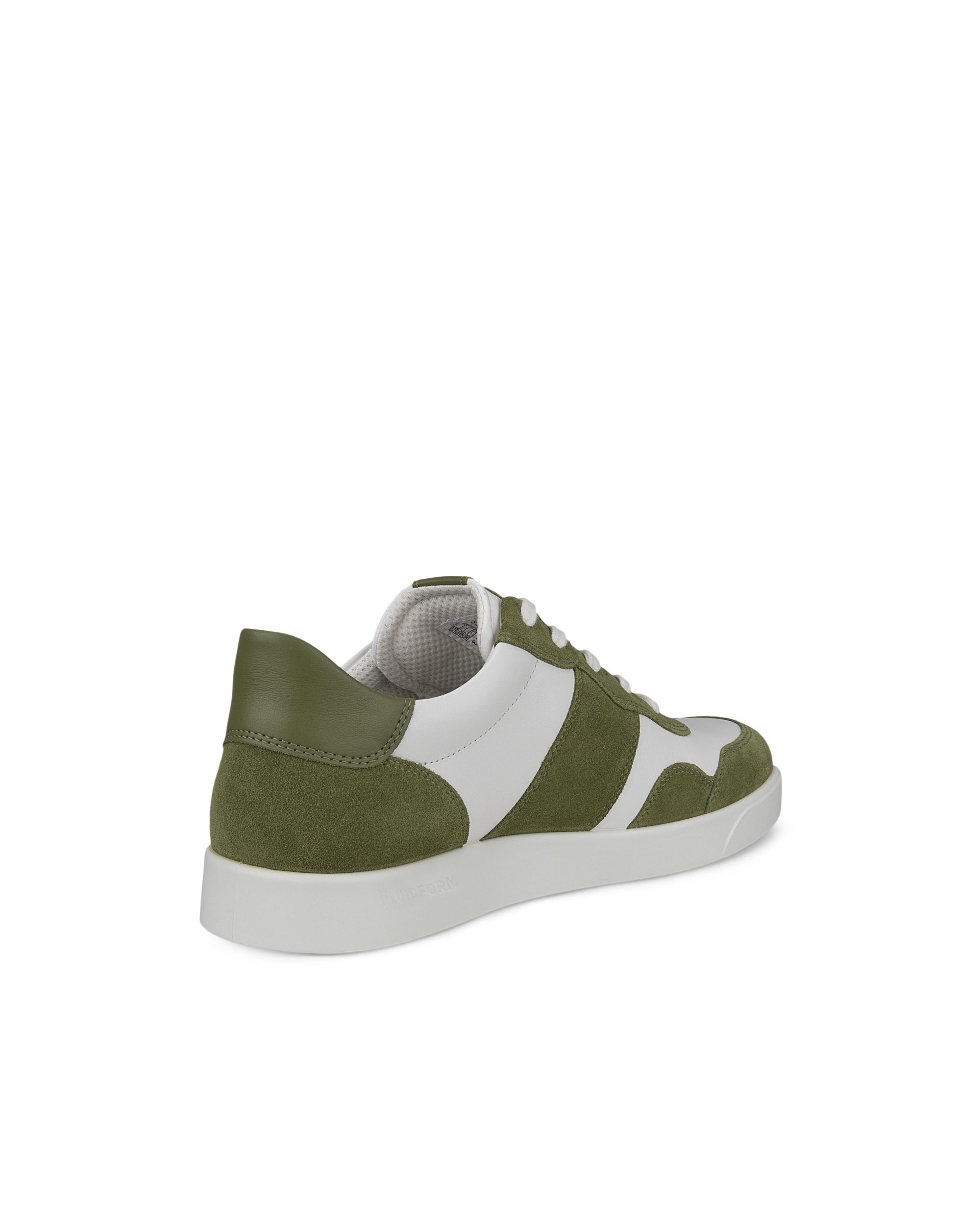 Men's ECCO® Street Lite Suede Sneaker - Green - Back