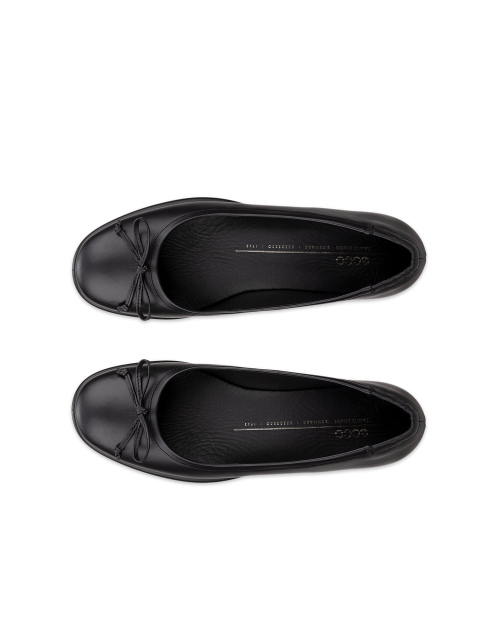 ECCO® Sculpted LX 15 BOW ballerines en cuir pour femme - Noir - Top left pair