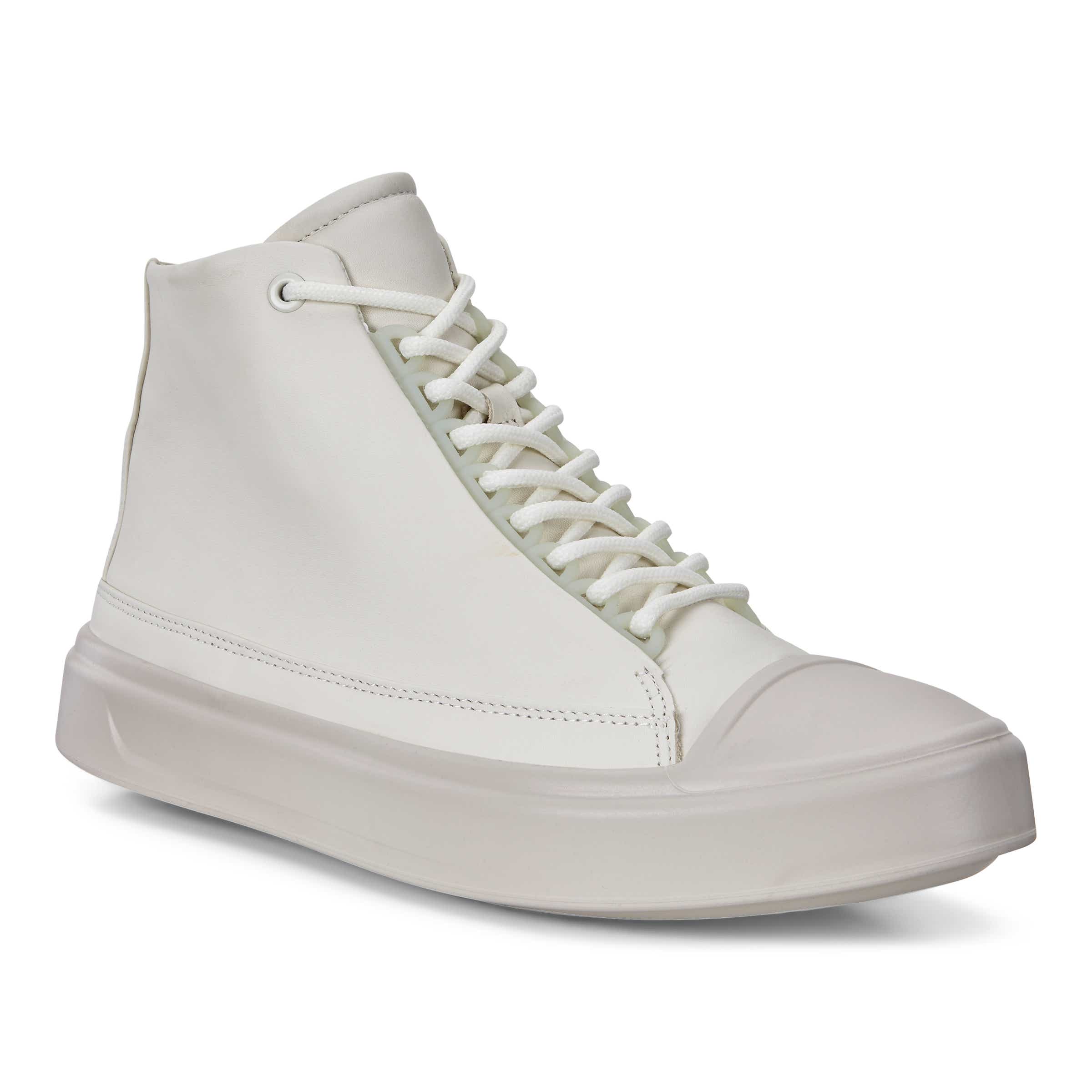 ECCO Flexure T-cap Men's High Top Sneaker - White - Main