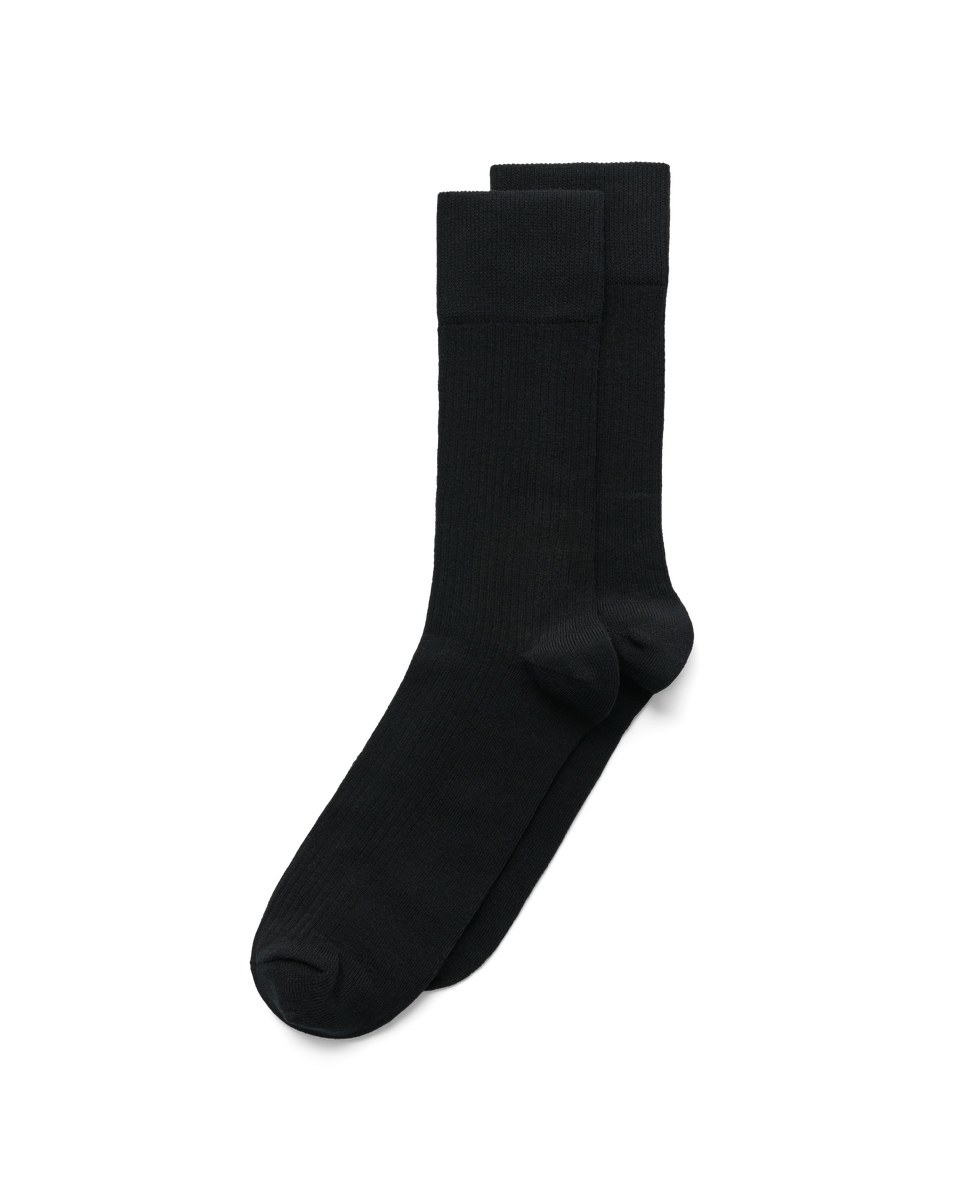 ECCO Men's Ribbed Socks - Black - Main