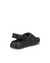 Women's ECCO® Cozmo PF Leather Sandal - Black - Back