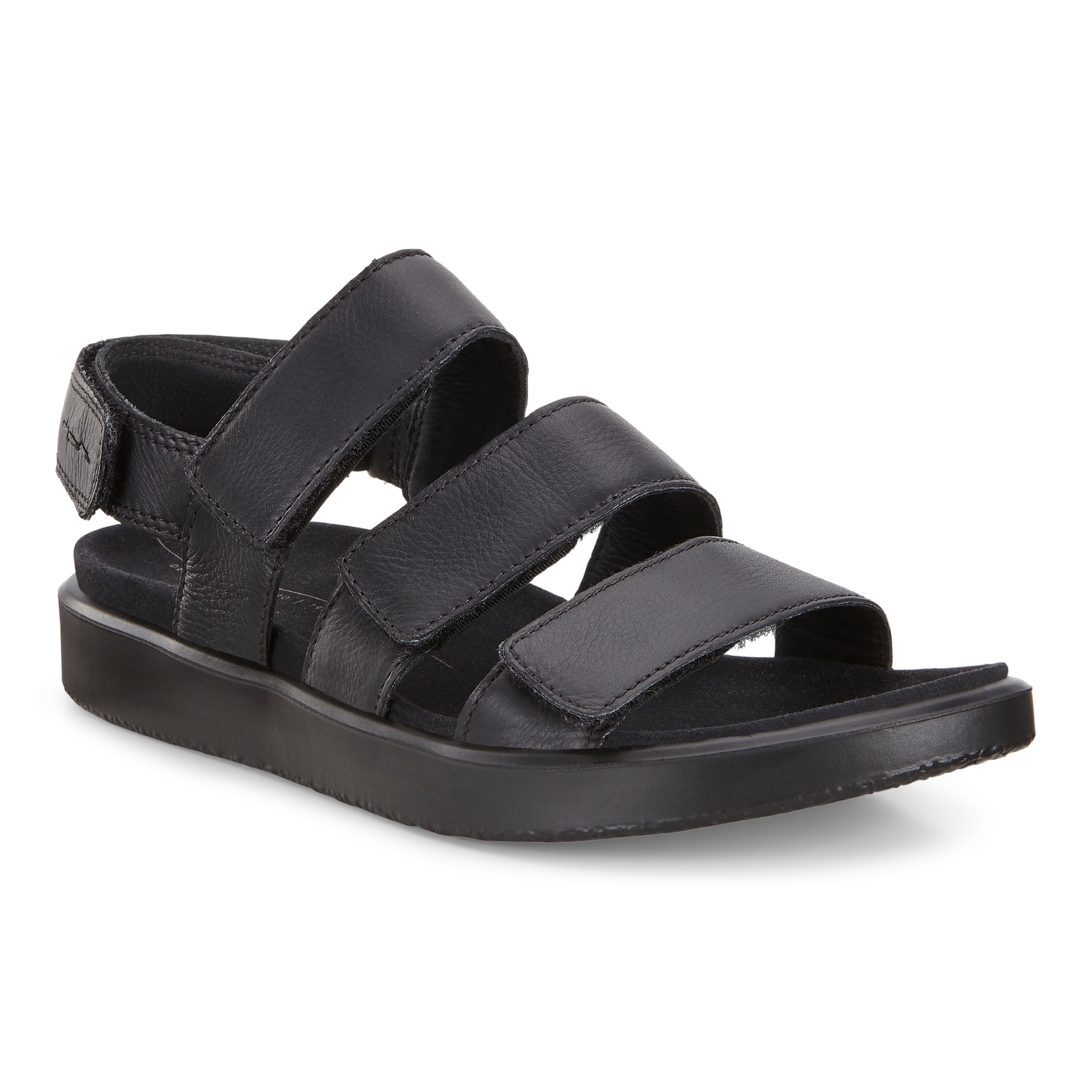 ECCO Flowt Flat Sandal - Black - Main