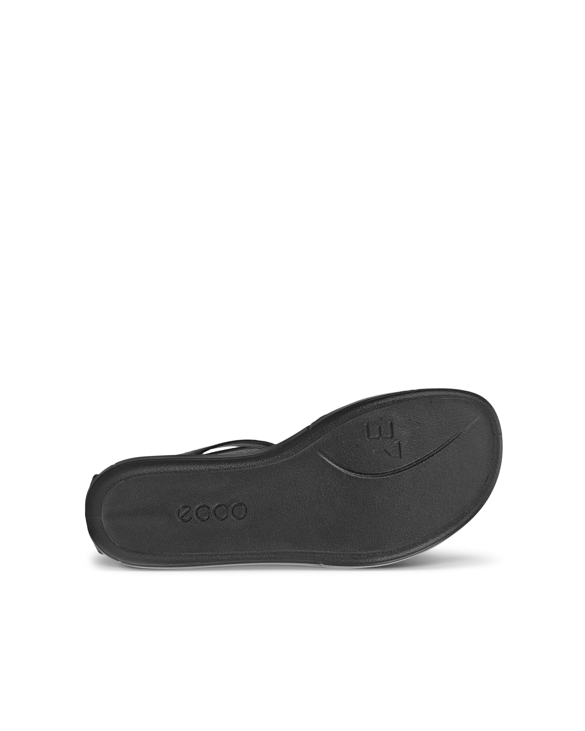 ECCO® Simpil sandale plate en cuir pour femme - Noir - Sole