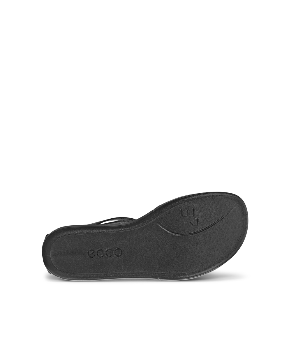 ECCO® Simpil sandale plate en cuir pour femme - Noir - Sole