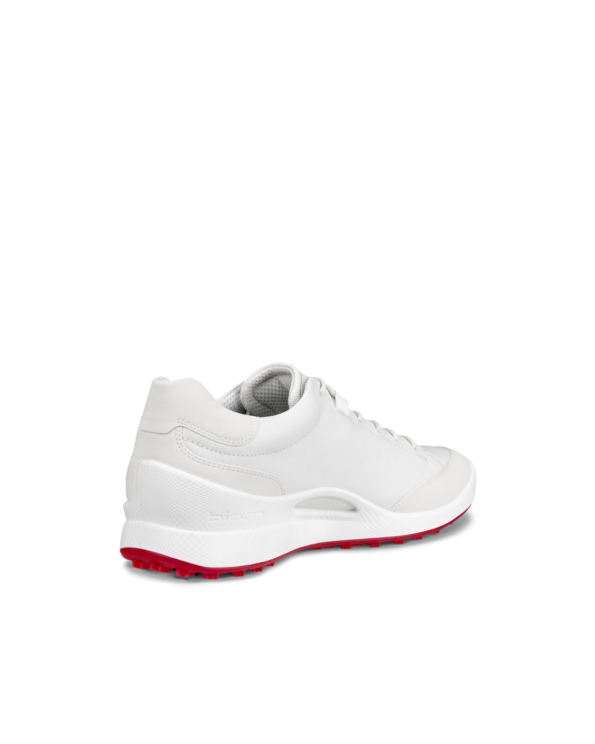 Men's ECCO® Golf Biom Hybrid Leather Shoe - White - Back