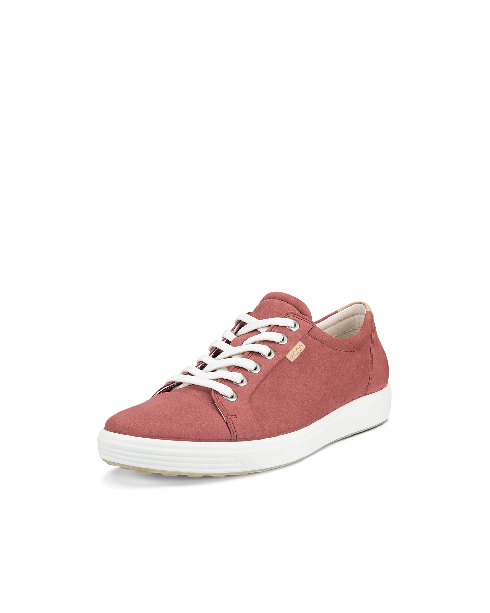 Zapatillas de nobuk ECCO® Soft 7 para mujer - Rojo - Main