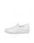 Chaussure à enfiler ECCO® Soft 7 en cuir pour femmes - Blanc - Outside