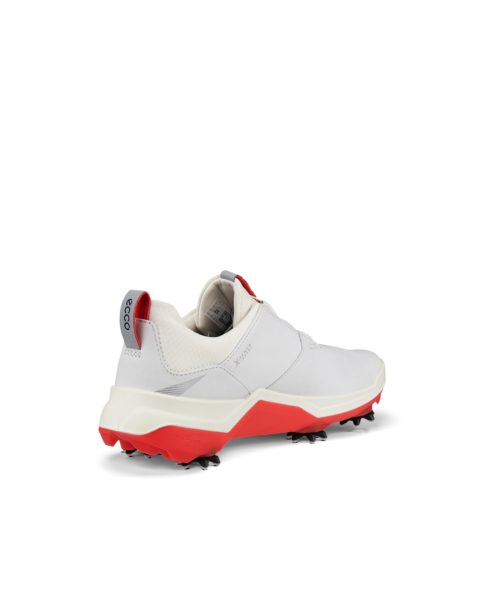 Zapatos golf tacos de piel con Gore-Tex ECCO® Golf Biom G5 para mujer - Blanco - Back