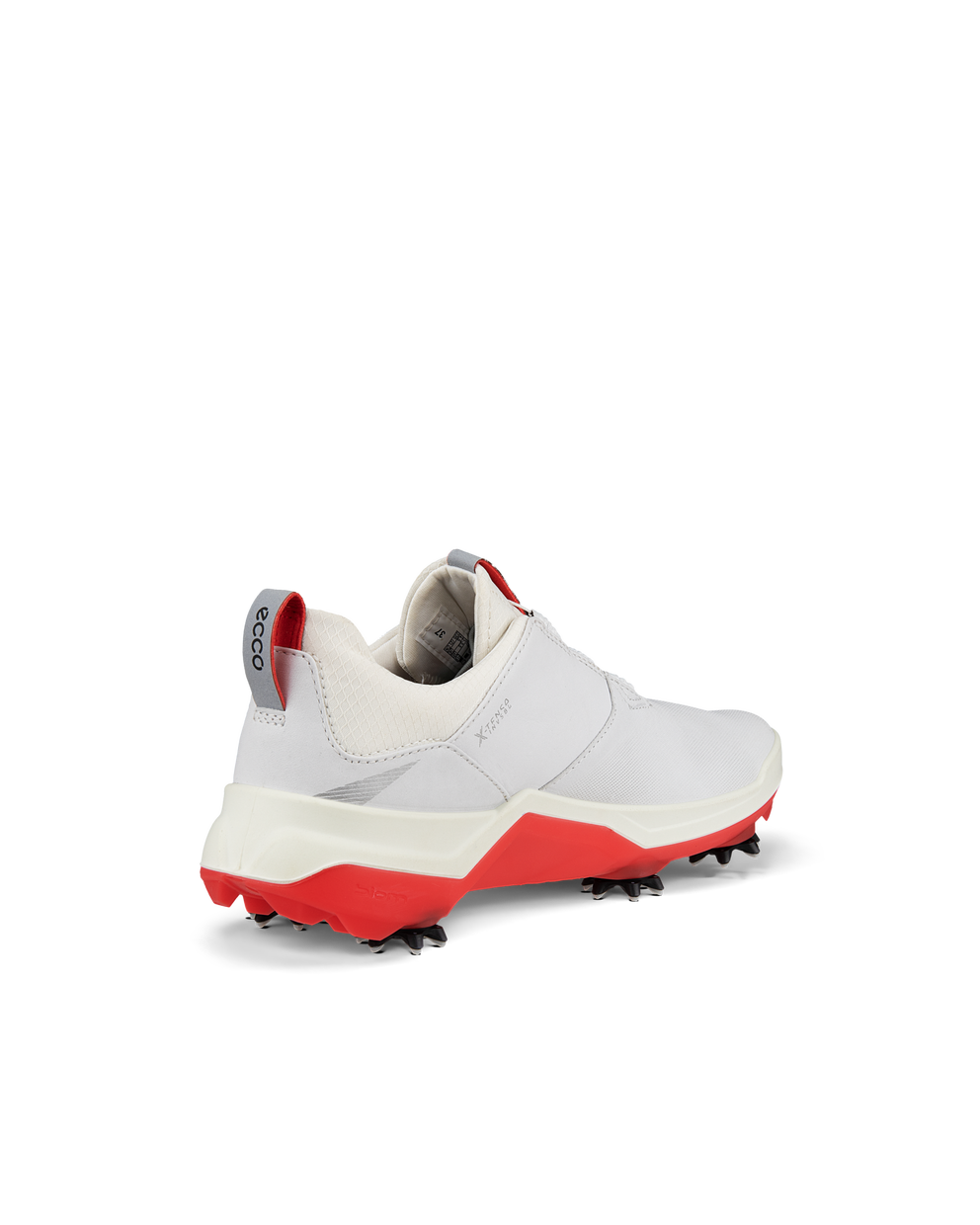 Women's ECCO® Golf BIOM G5 BOA Leather Gore-Tex Spikes Shoe - White - Back