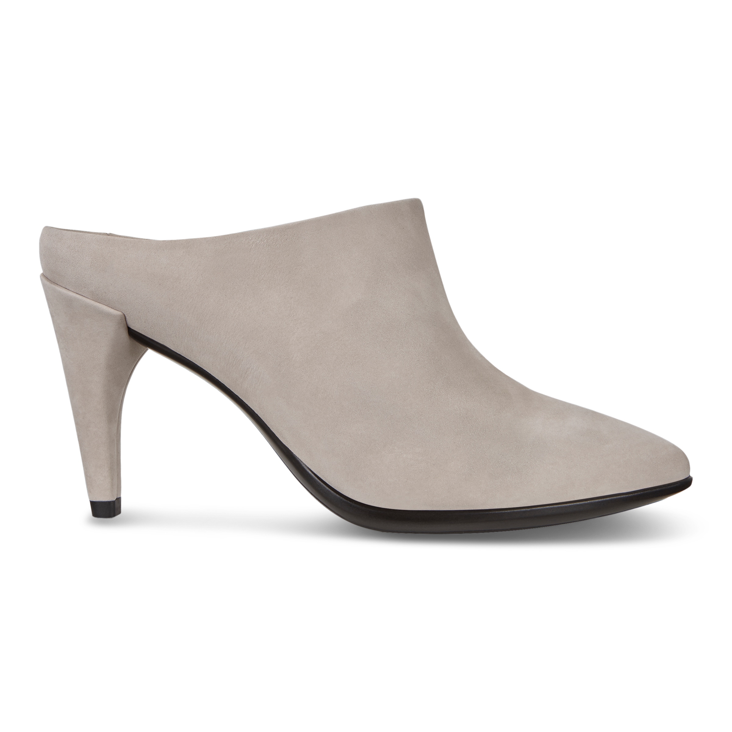 ECCO Women Shape 75 Pointy Slide - Grey - Outside
