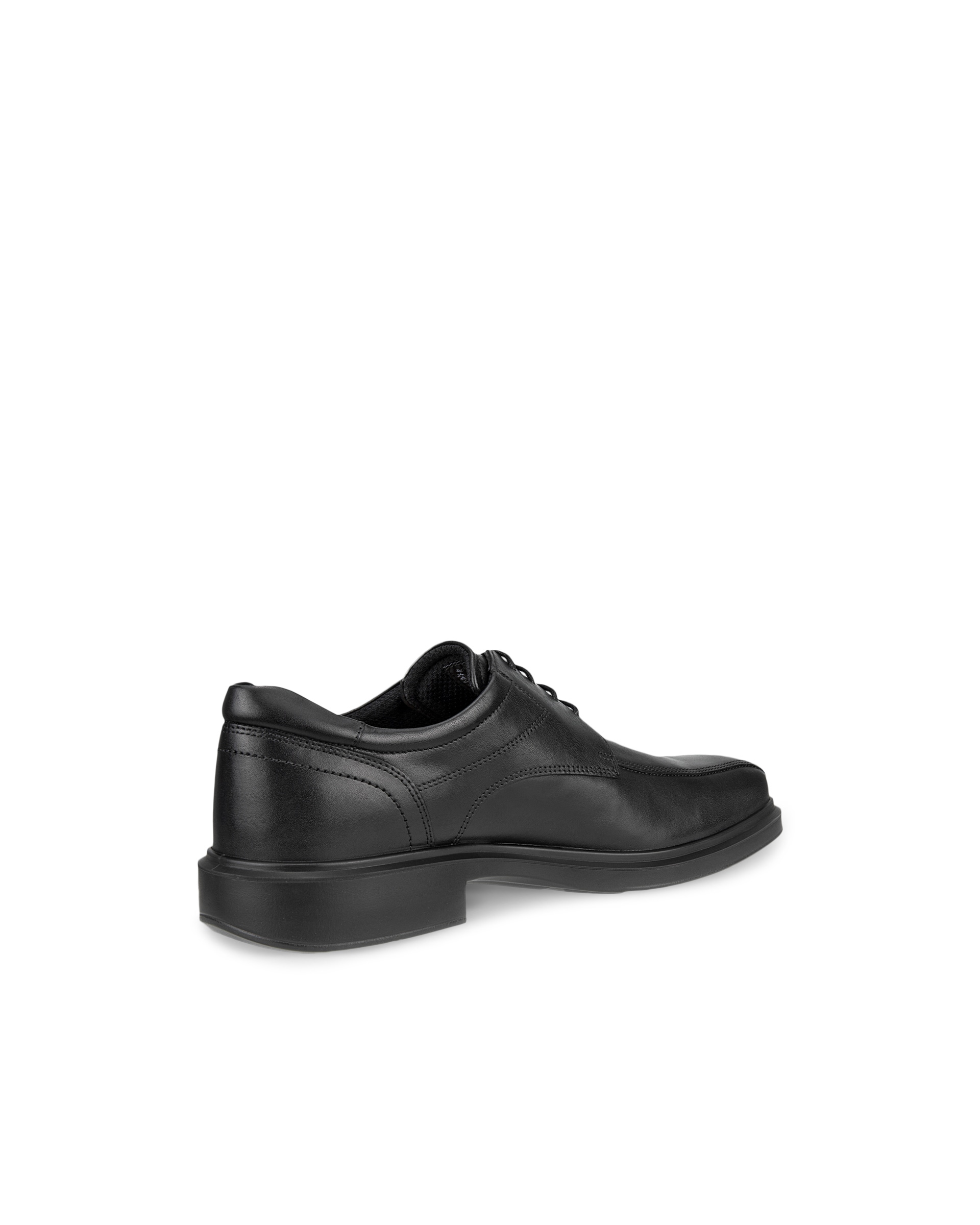 Men's ECCO® Helsinki 2 Leather Bike-Toe Derby Shoe - Black - Back