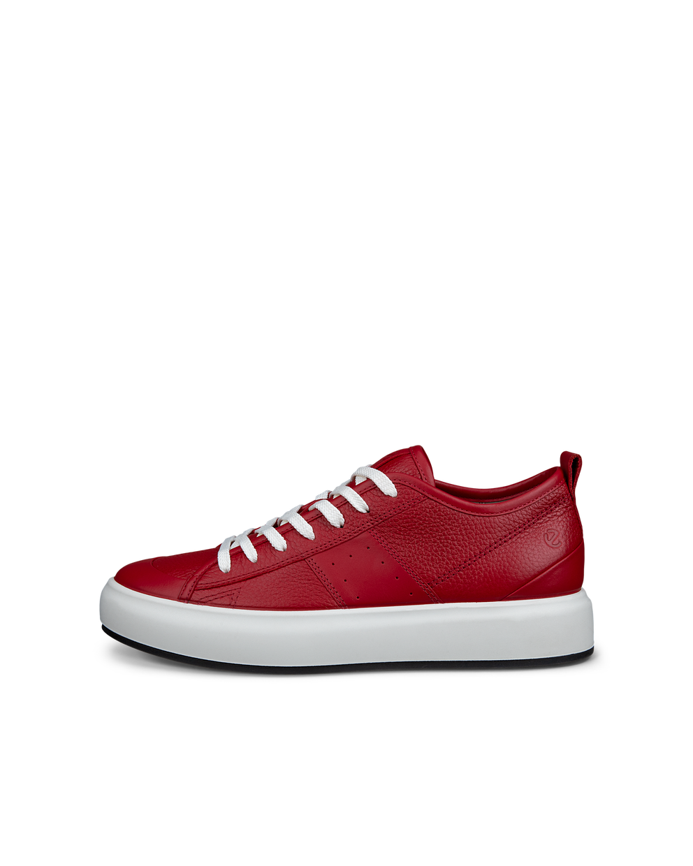 Zapatillas de piel ECCO® Street Ace para mujer - Rojo - Outside