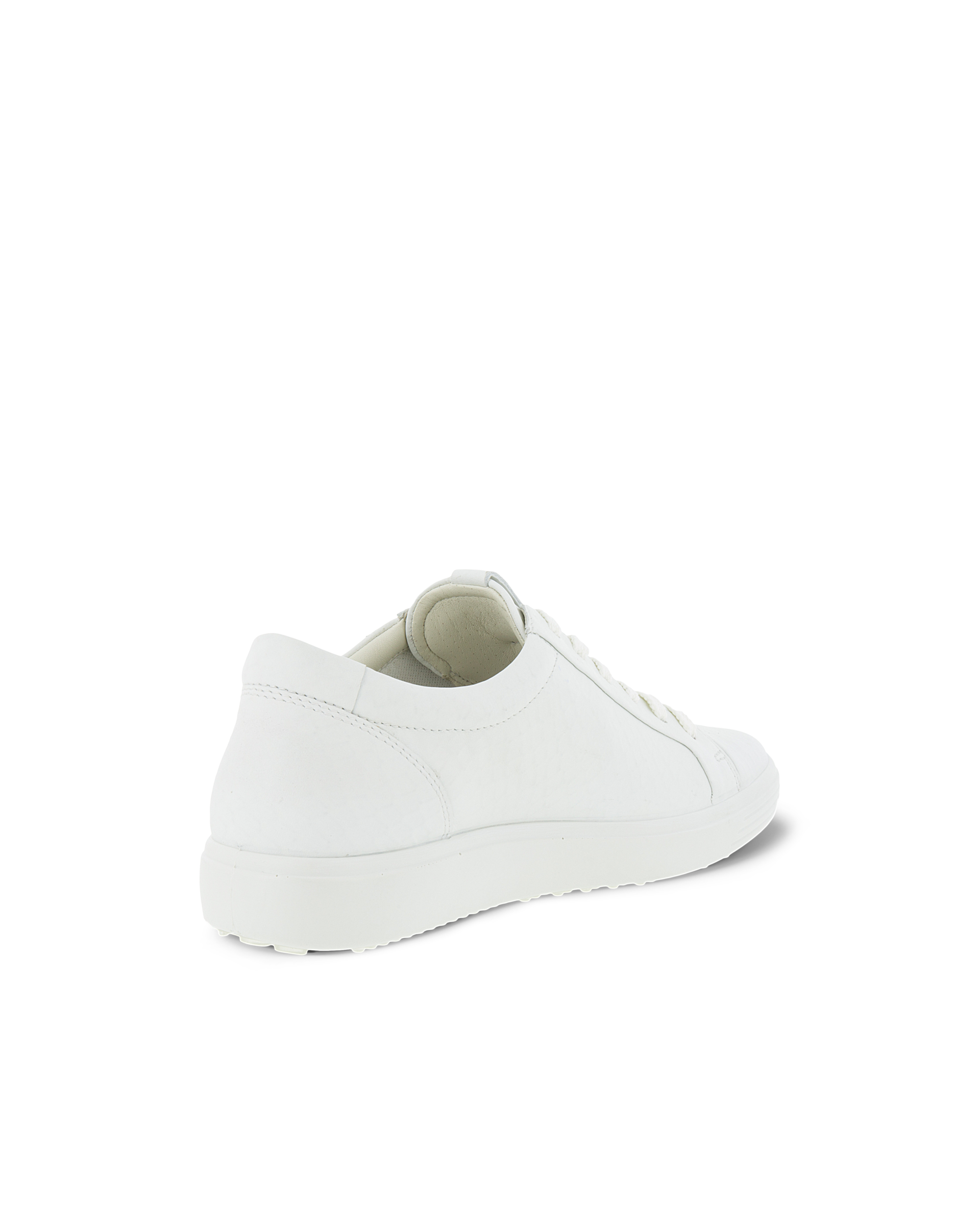 Women's ECCO® Soft 7 Leather Sneaker - White - Back