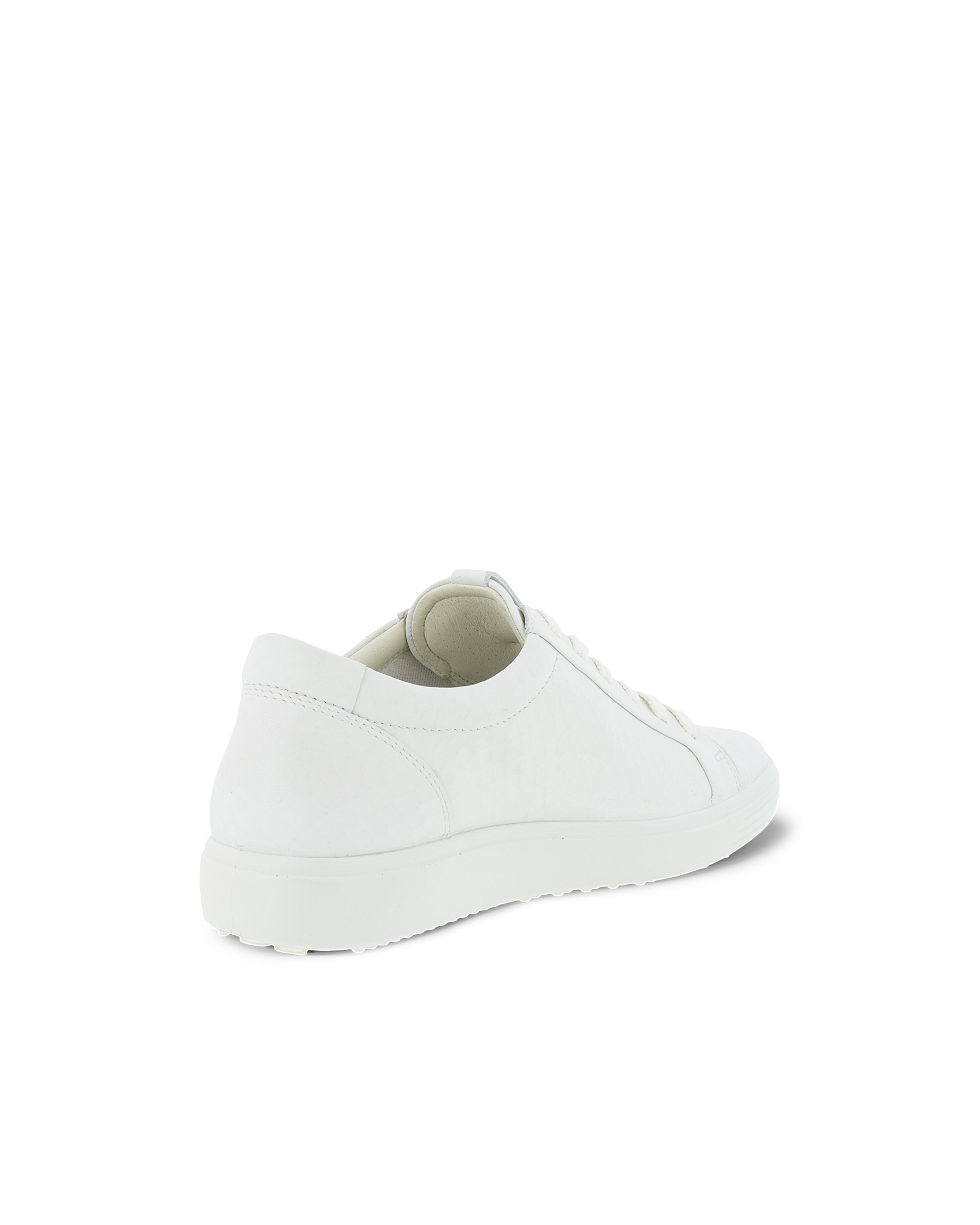 Women's ECCO® Soft 7 Leather Sneaker - White - Back