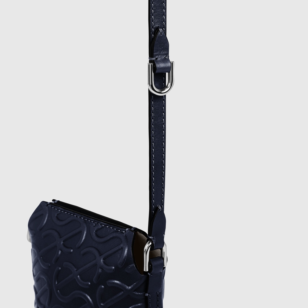 ECCO® Pot Leather Crossbody Bag - Blue - Detail-1