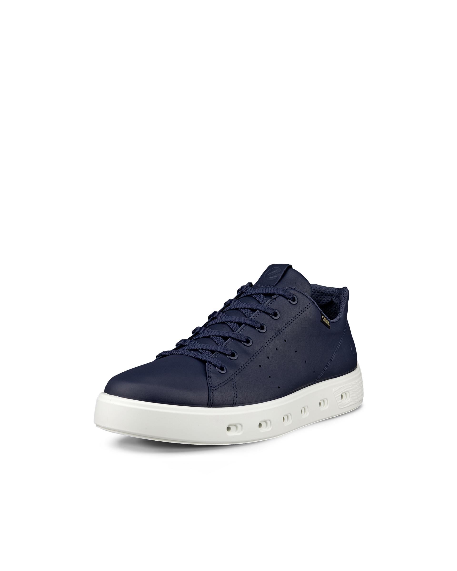 ECCO® Street 720 baskets en cuir Gore-Tex pour homme - Bleu - Main