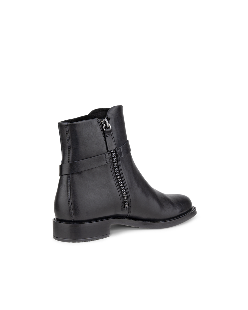 Women's ECCO® Sartorelle 25 Leather Mid-Cut Boot - Black - Back