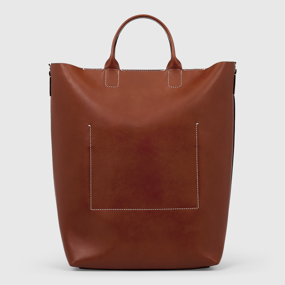 ECCO® E Leather Tote Bag - Red - Back