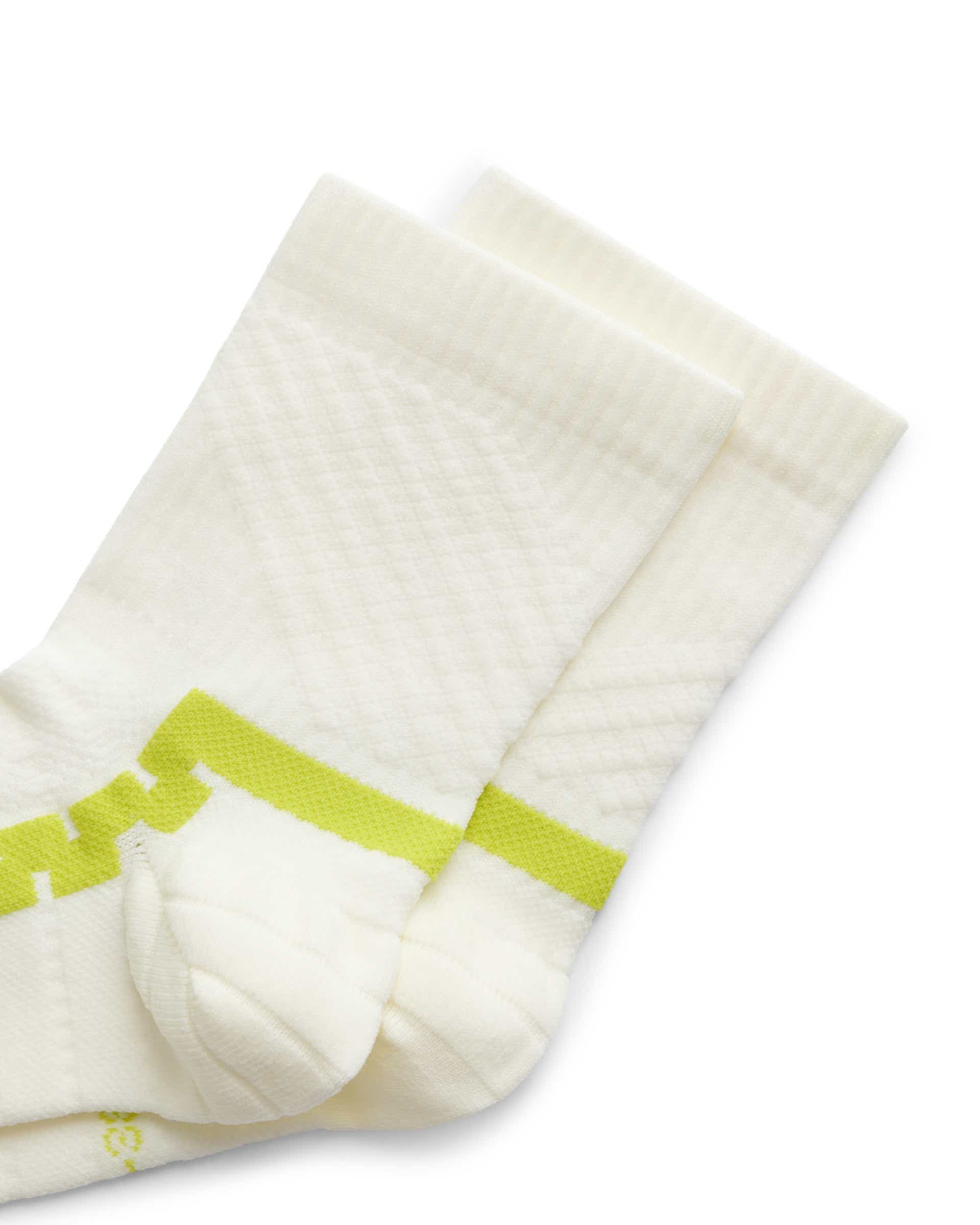 ECCO Tech Walking ユニセックス ファンクショナルミッドカットソックス - 白 - Detail-1