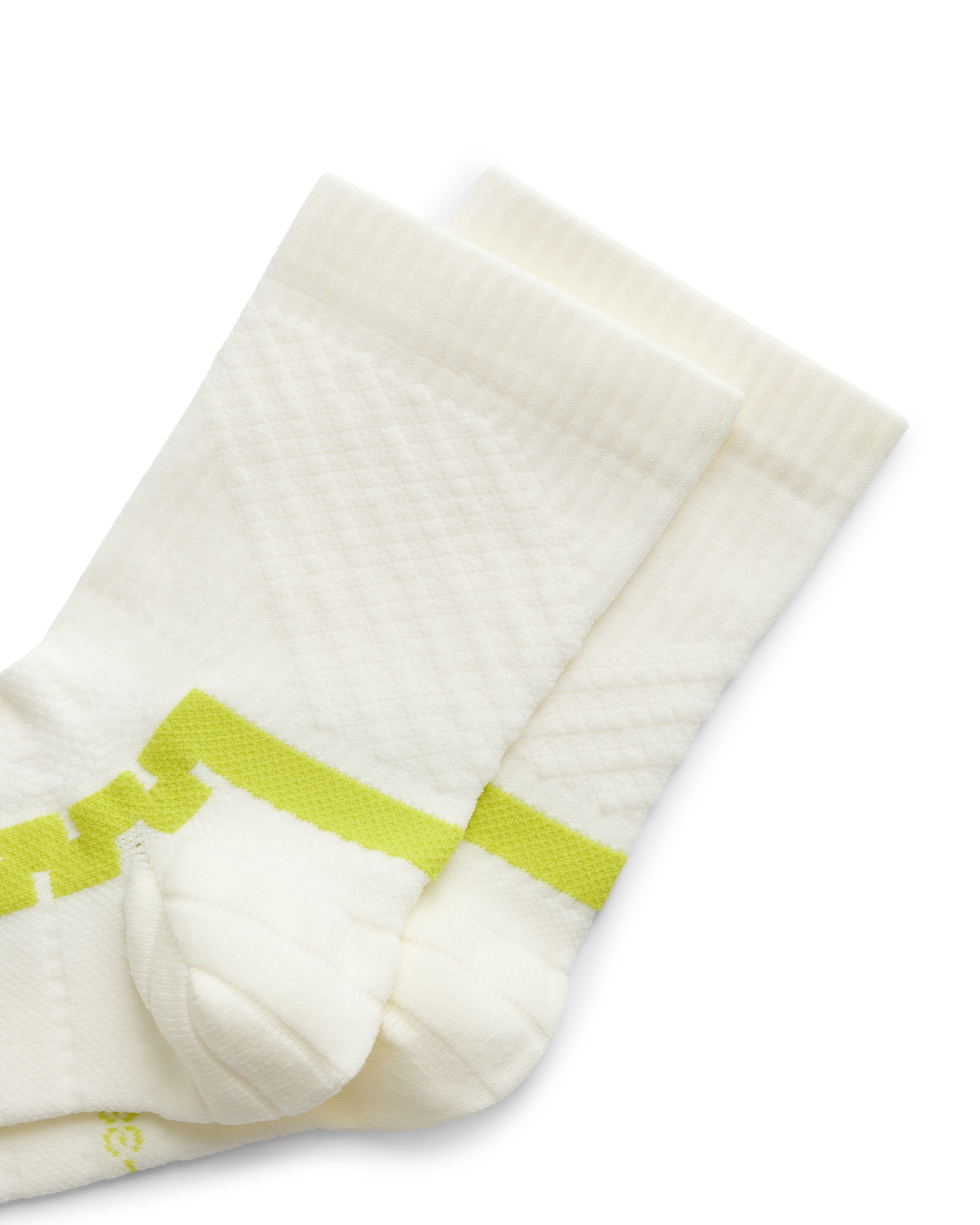 ECCO Tech Walking ユニセックス ファンクショナルミッドカットソックス - 白 - Detail-1